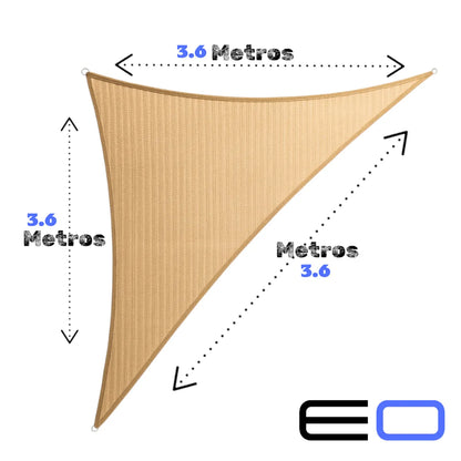 Vela Sombra Triangular Toldos Vela Malla Sombra 3.5 Metros