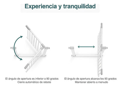 Puerta Seguridad Bebe Mascota 75-82 X 78cm Reja Escalera