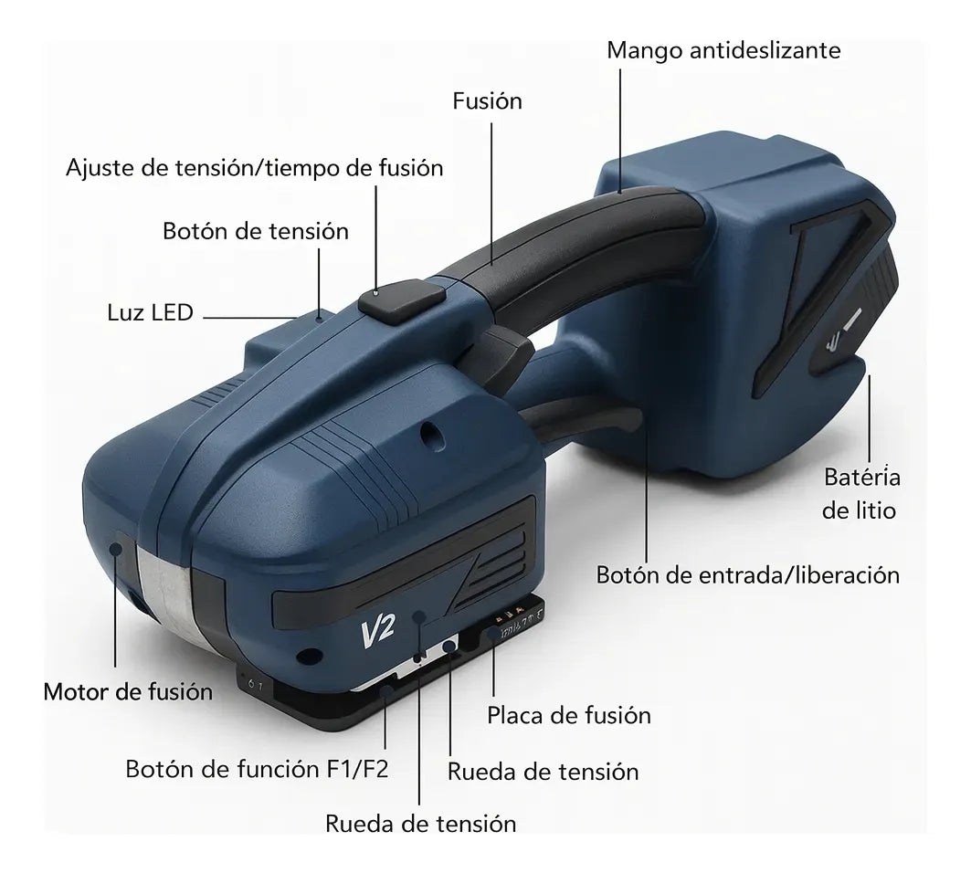 Maquina Enzunchadora Electrica Ppt Pet Flejadora Portatil V2