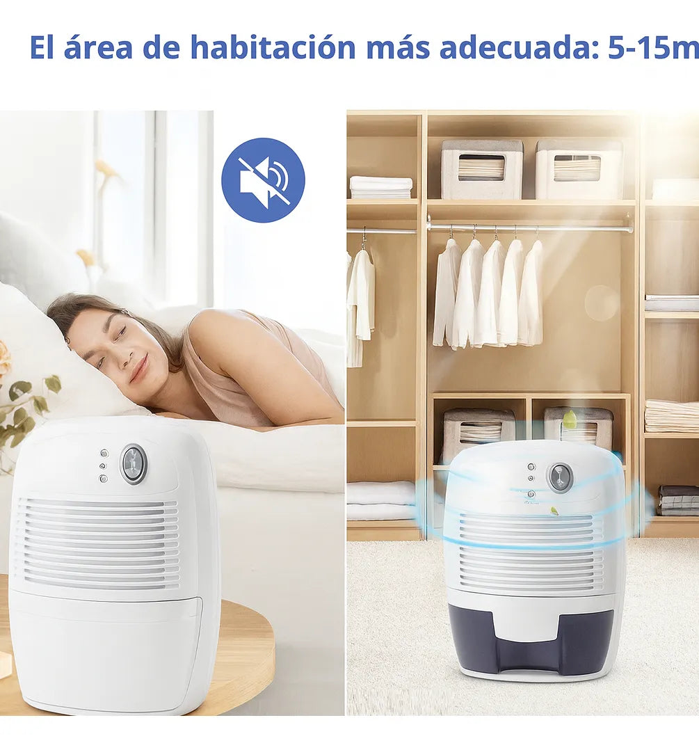 Deshumidificador Eléctricos Portatil 500ml Para Hogar 5-20m2