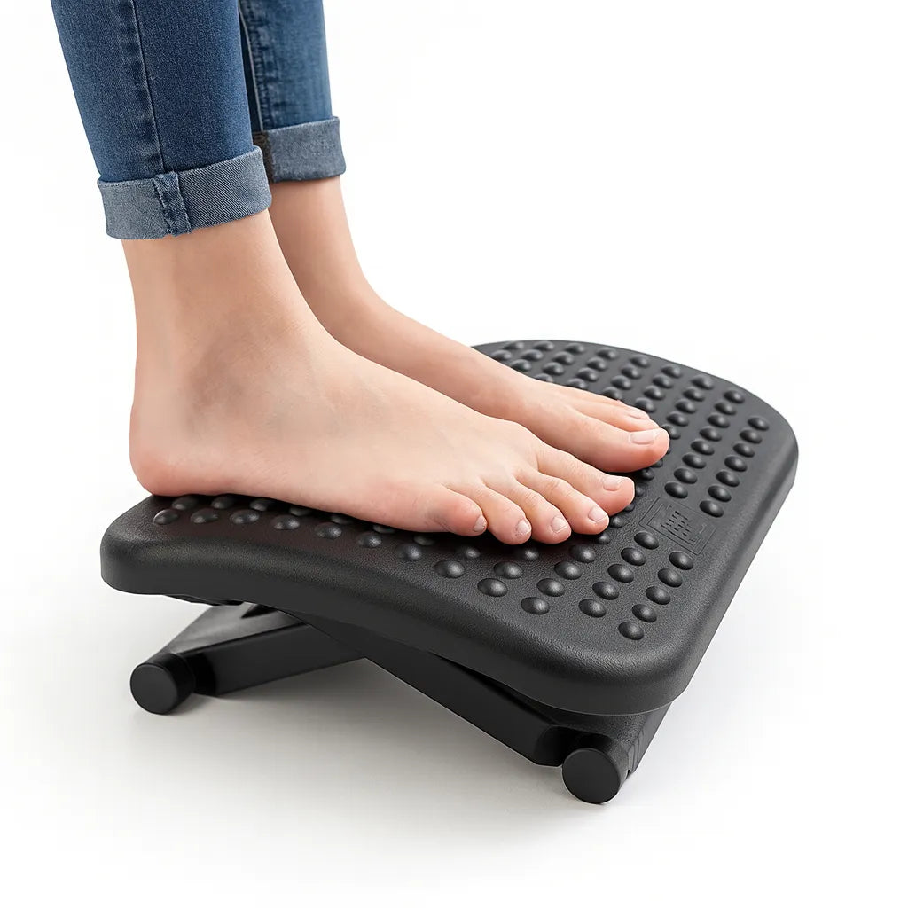 Reposa Pies Escritorio Ergonmico Ajuste Altura Inclinacion