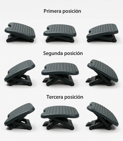 Reposa Pies Escritorio Ergonmico Ajuste Altura Inclinacion