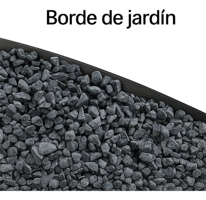 Separador Jardin Cesped Piedras Pasto Plantas Exterior 6x10m