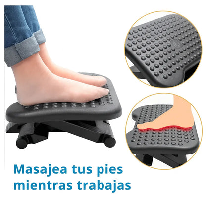 Reposa Pies Escritorio Ergonmico Ajuste Altura Inclinacion