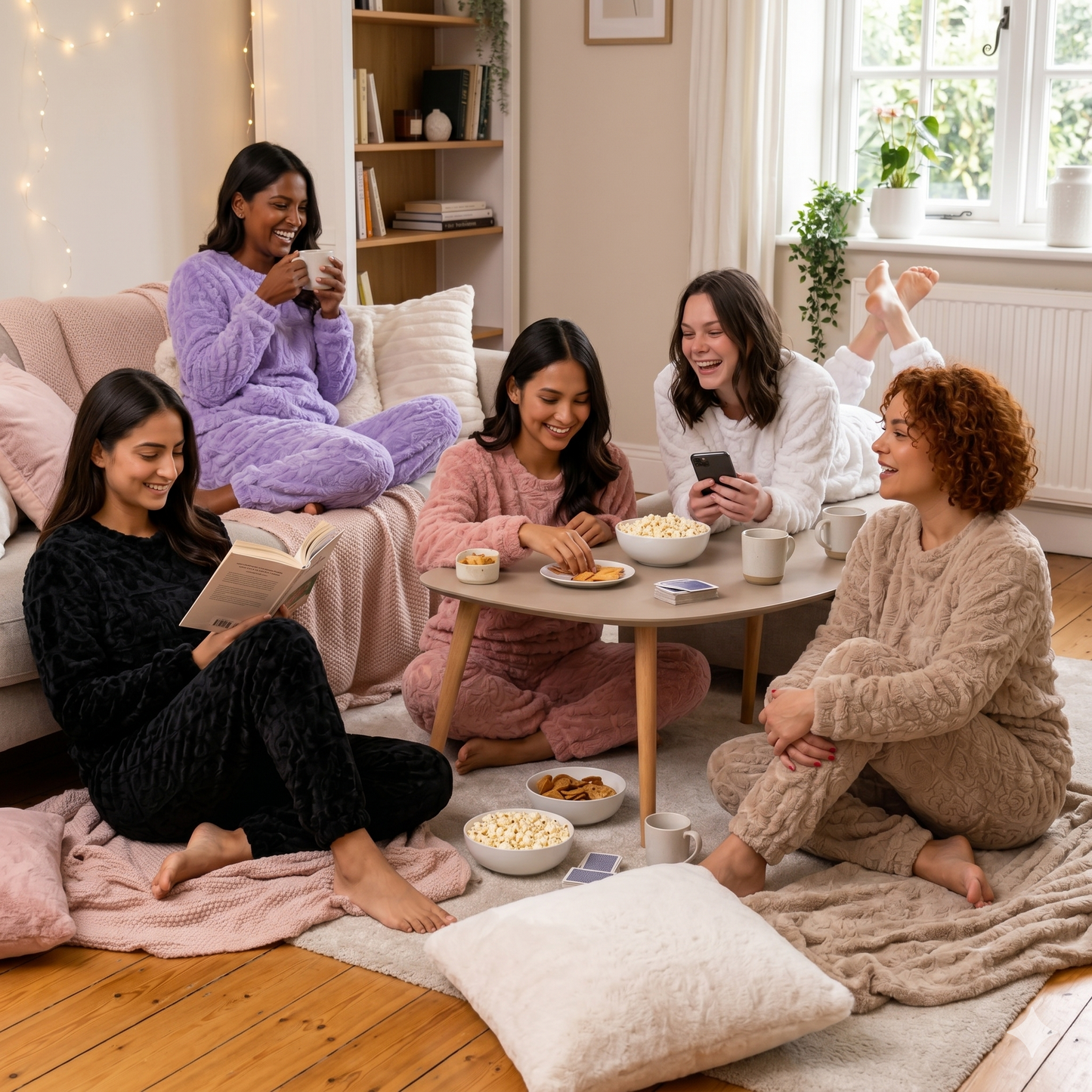 Pijamas De Polar Invierno Mujer Conjunto Chiporro Suave Conejo