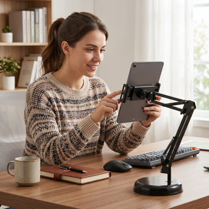 3X Soporte EOLAND Articulado Celular Tablet Escritorio Base Firme 360° (Copia) (Copia)