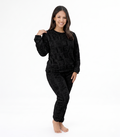 Pijamas De Polar Invierno Mujer Conjunto Chiporro Suave Conejo