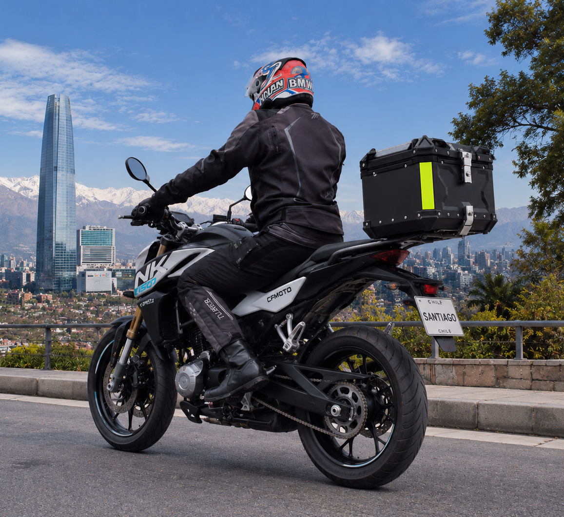 Maleta Para Moto Aluminio Trasera Universal 45/55/65 Litros